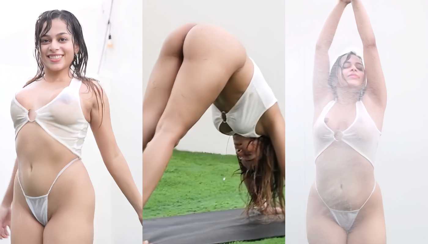 Sexy Model Ashwitha Toga Nude Pose in White Lingerie Latest Content