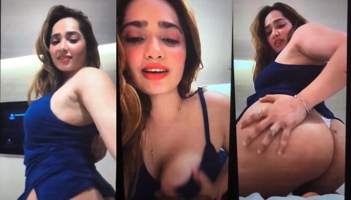Aditi Mistry Nude live In Blue Top and Accidentally Sexy Nipple Revealed Hot Live Part 2