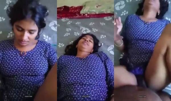 Tamil Blue Dress Sexy Girlfriend Painful Fucking Sex MMS