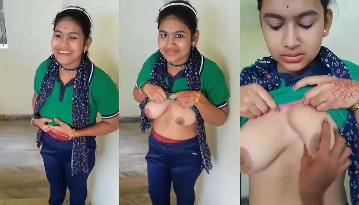 College Last Day Cute Girl Showing Boobs to Her Friends Viral MMS