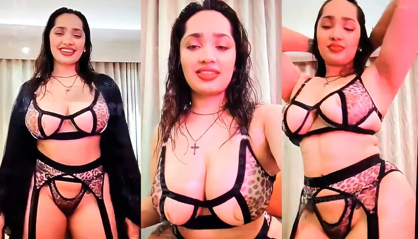 Aditi Mistry Exclusive Sexy Nude Live in Animal Print Hot BDSM Hot Dress Part 1