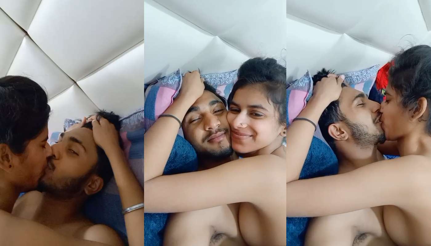 Horny Girlfriend Kissing and BF saying 