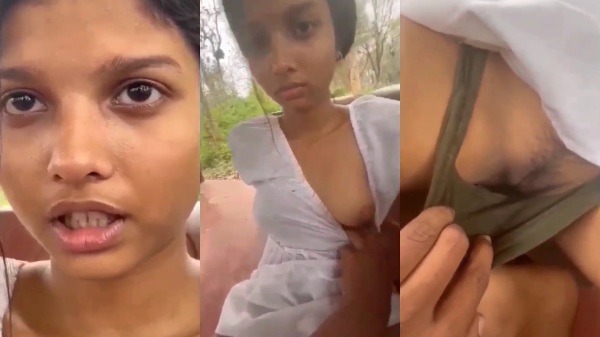Cute School Girl Jungle Park Pussy Show & Boob Press By Lover Hot Masaporn