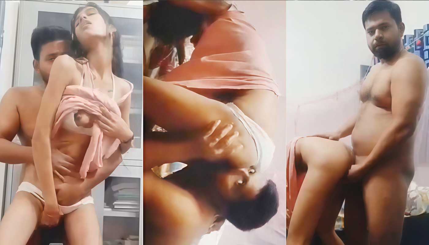 Cute Slim Girlfriend in Pink Top Hot Pussy Rubbing Romjob & Doggy Style Fucking MMS Desixclip