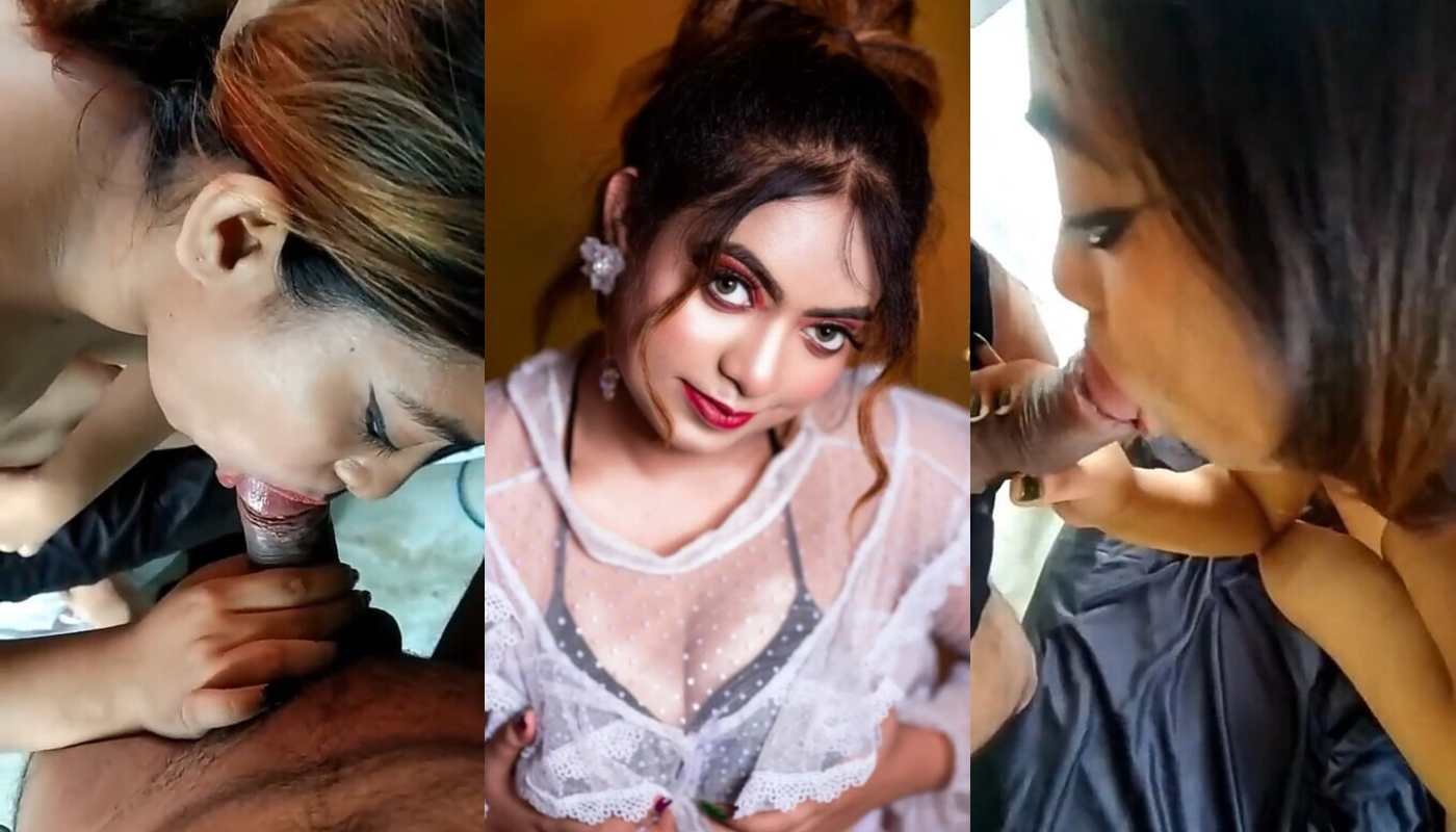 Bong Model Puja Roy Giving Blowjob