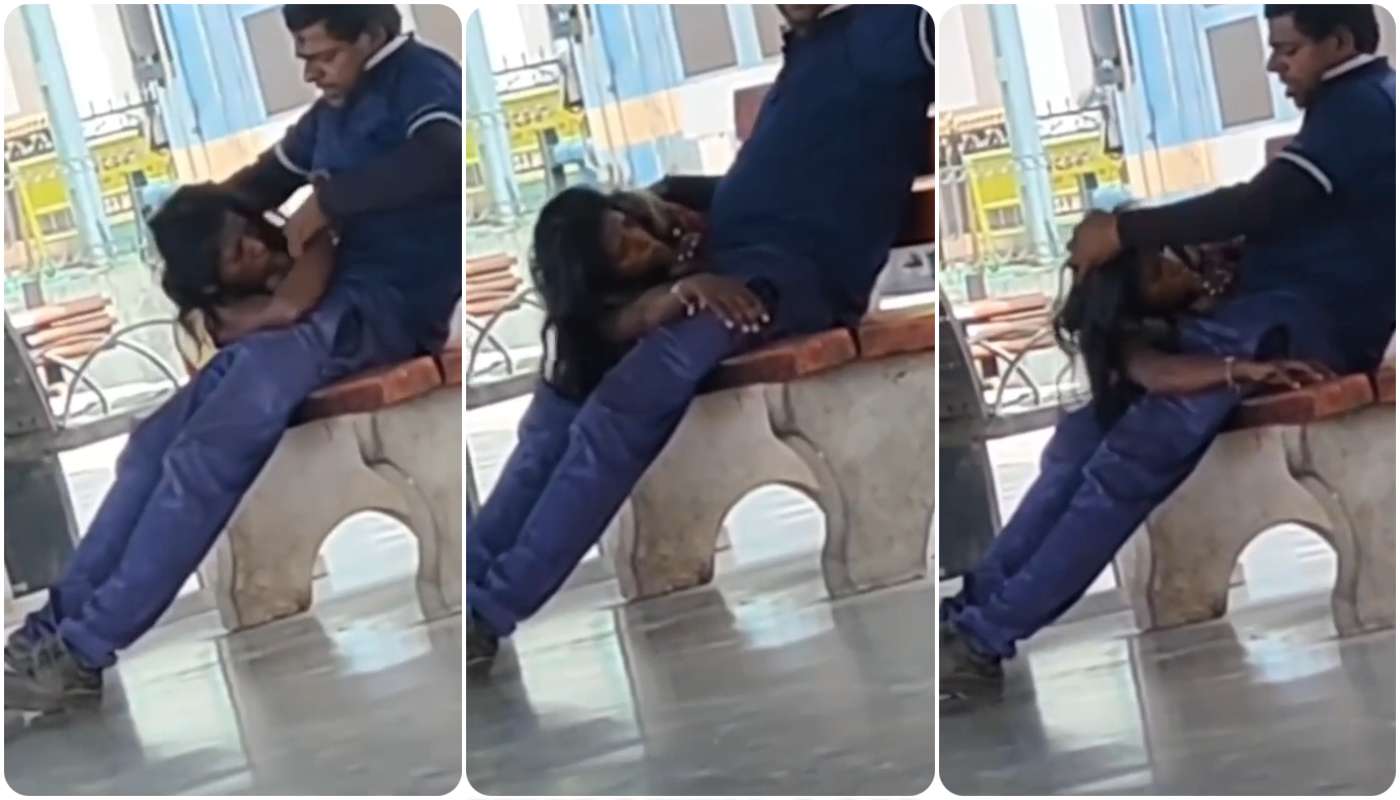 Viral Randi in railway station sucking dick caught by voyeur