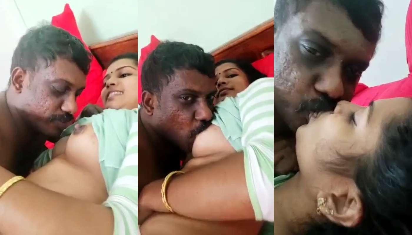 Thrasty Tamil Husband Sucking His Wife boobs With Sexy talking