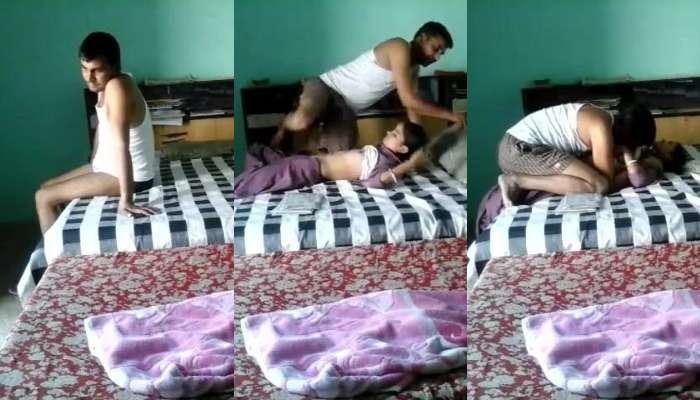 Desi Tharki Jija Ji Sucking His Cute Slim Sali Boobs