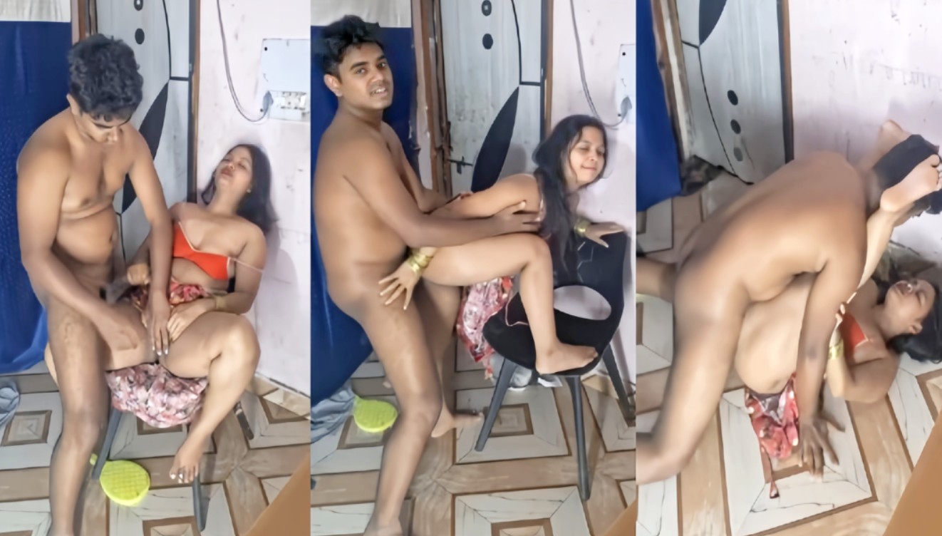 Horny Village Devar Bhabhi Dirty Talk Pussy Licking & Hair Fucking in Chair