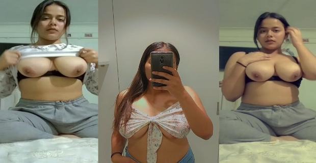 Lucknow big tits college girl ki nude selfie video viral hui