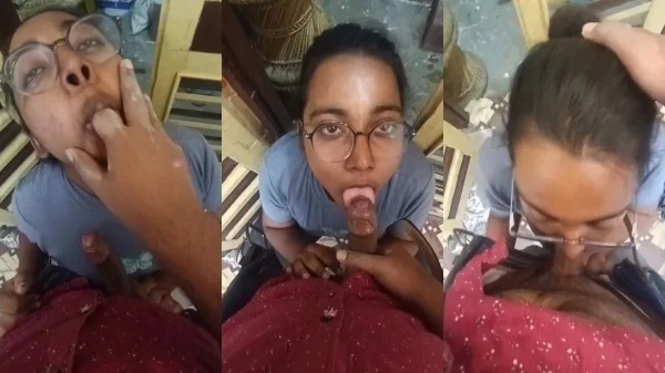 Desi Chubby Tharki Girlfriend Enjoying Lover Small Tight Dick Inside Her Mouth