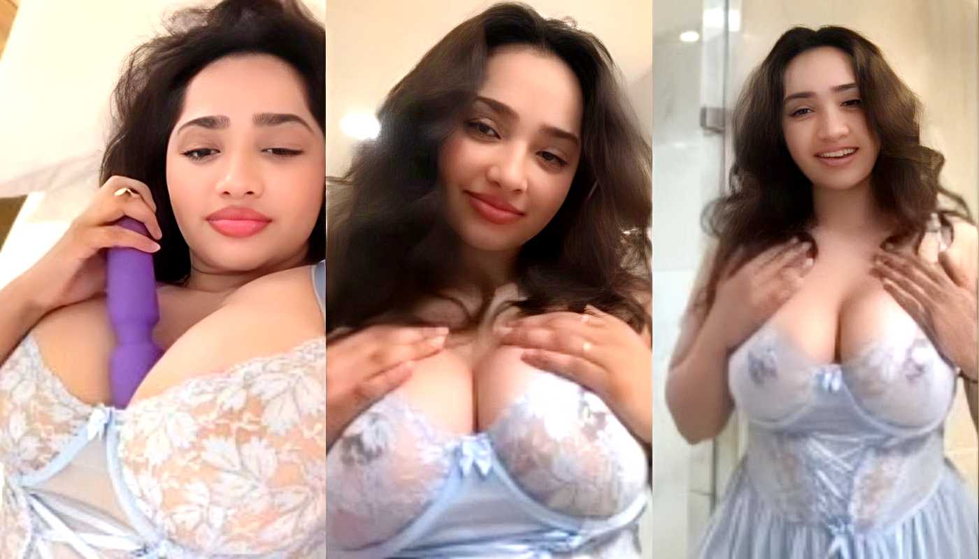 Aditi Mistry Nude in Sky Blue Lingerie Vibrator in pussy Hot Live Part 6
