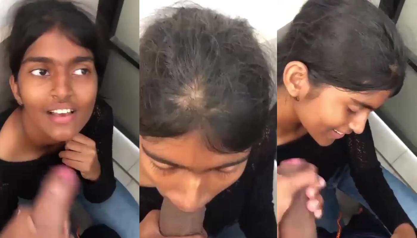 Black Dress Sexy Cute Girlfriend Sucking Lover Mota Dick