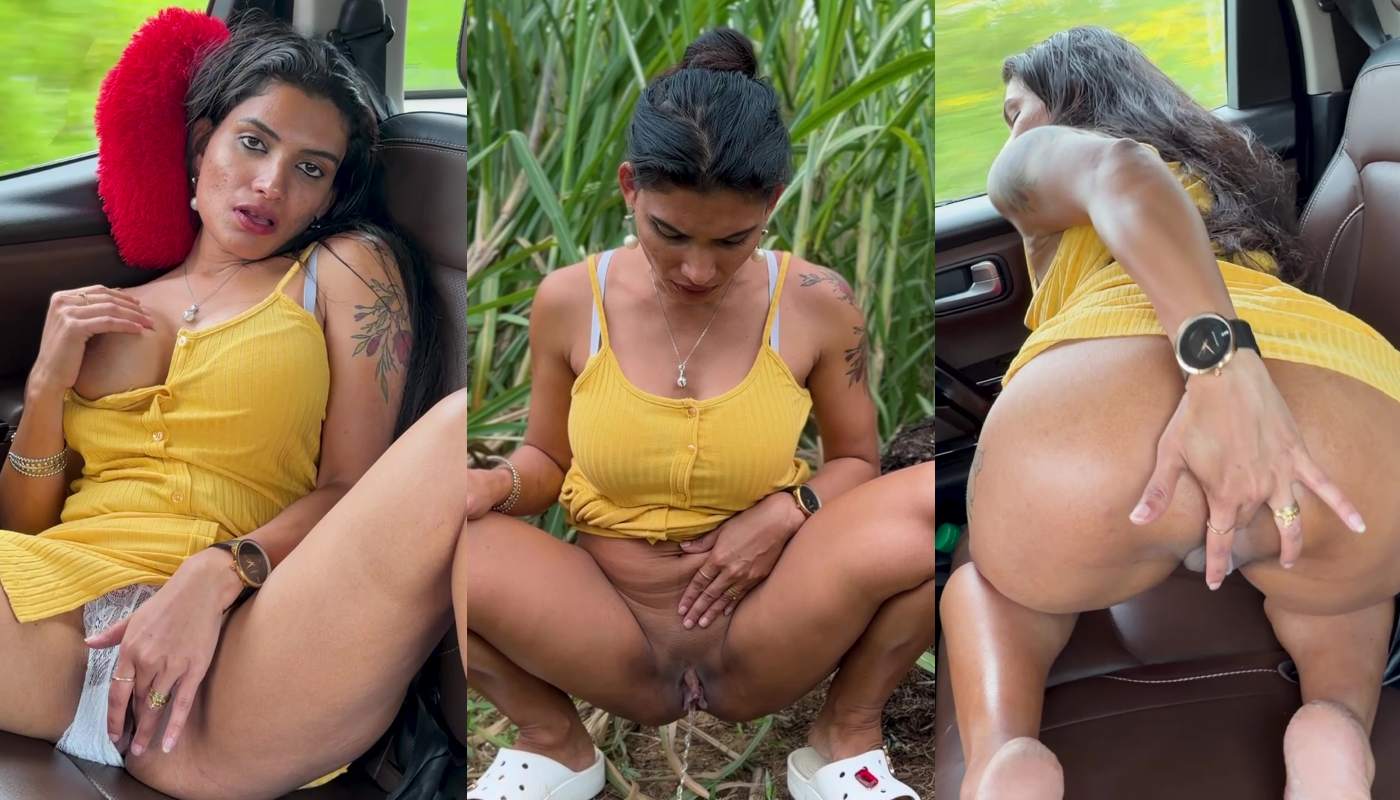 Resmi Nair Full Nude and Masturbation in Highway Running car and Outdoor Piss App Content