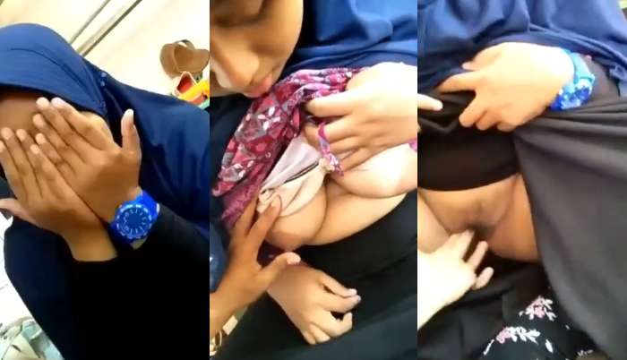 Desi Cute Muslim Hijab Girlfriend Boob Showing and Fingering By Lover