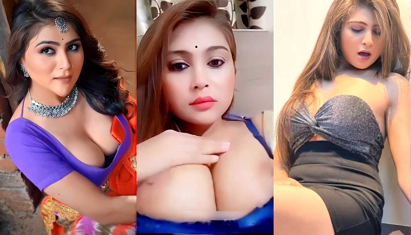 Sexy Actress Hiral Radadiya in Blue Lingerie Showing Sexy Pink Pussy & Hot Boobs