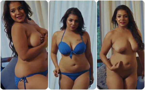 Barsha Sen Blue Bikini Strip Full Nude App Content