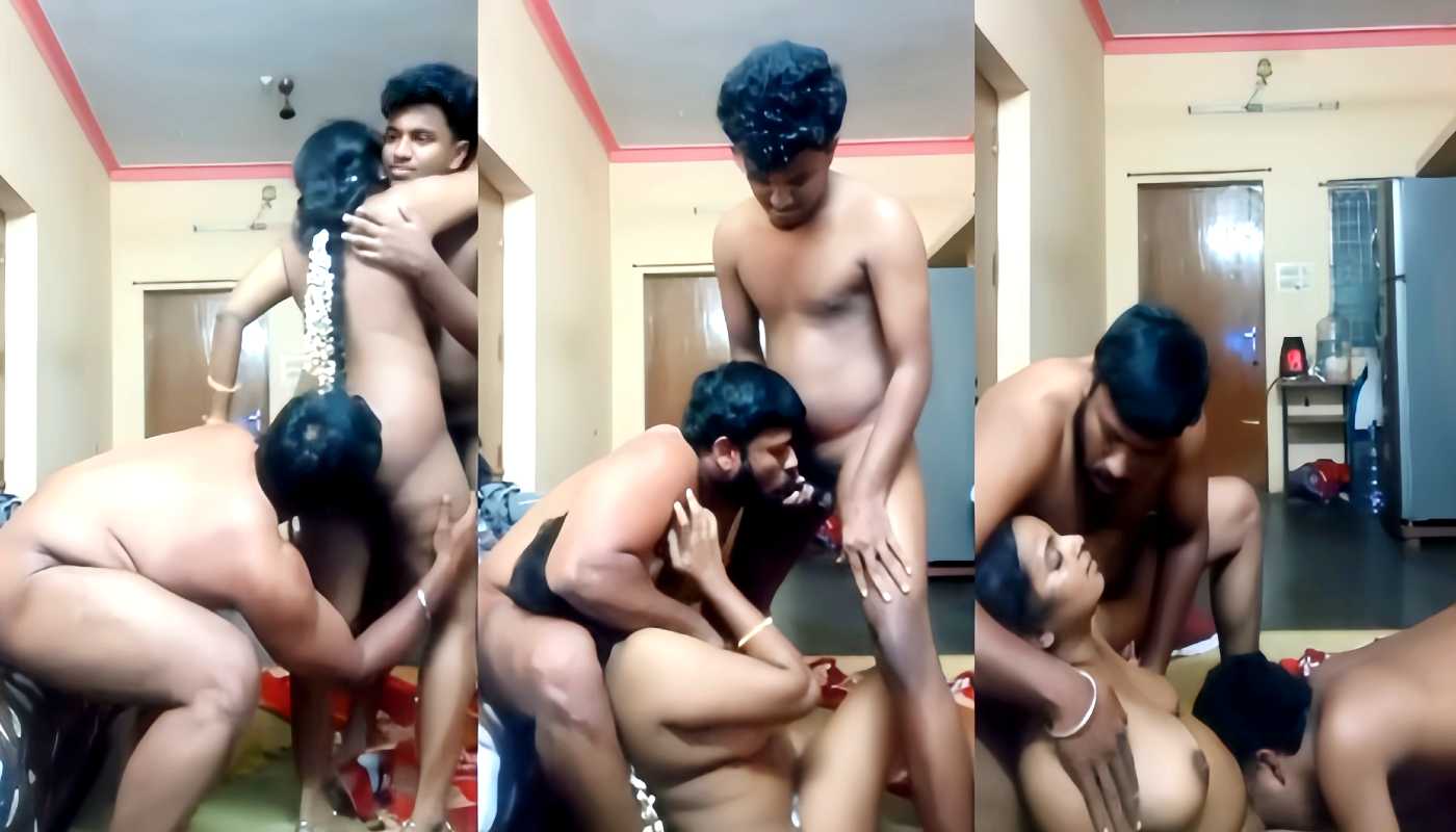 Mallu Village Bhabhi Full Nude Enjoying With Bisexual Husband and Horny Devar