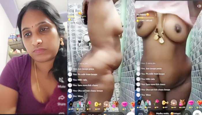 Madhureddy Telugu Tango Bathroom show video