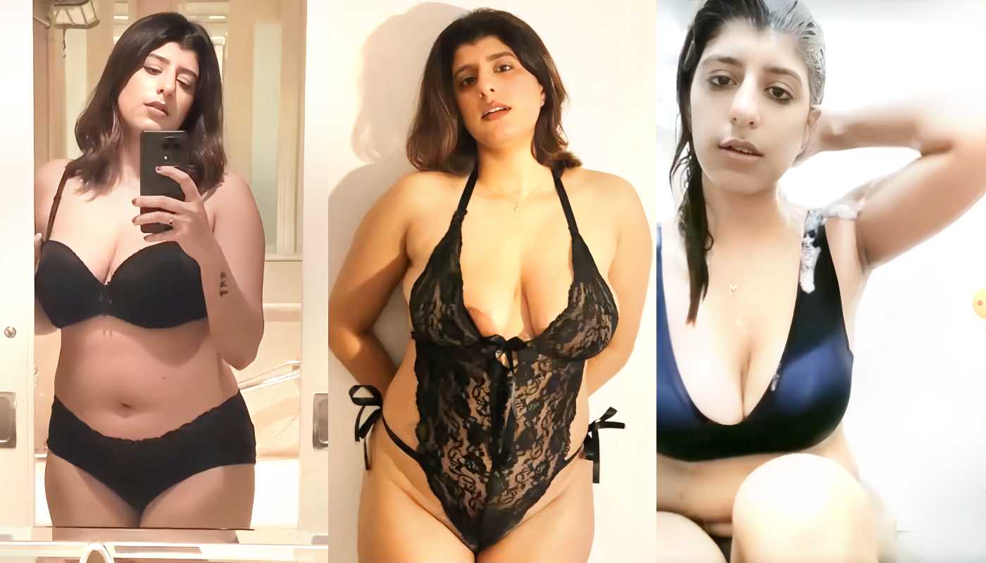 Sexy Influencer Muskan Thakurani aka Kiara Shekhawat Viral Black Bra Nude & Blue Bra Panty Live Bath
