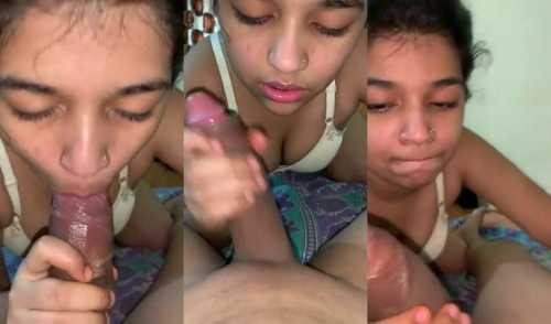 Cute Beauty Indian Girl Sucking Dick