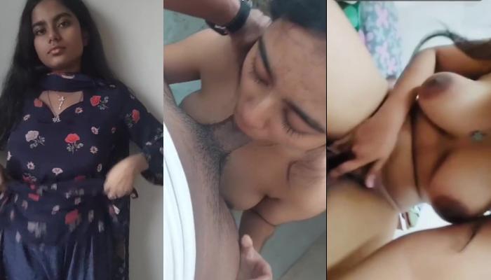 Desi Cute Girl Showing Her Big Boobs to Lover BJ & Full Fucking DesiSex