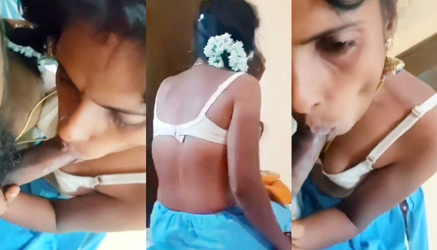 Tamil Slim Village Wife Sucking Husband Cock - Desi Blowjob Sex