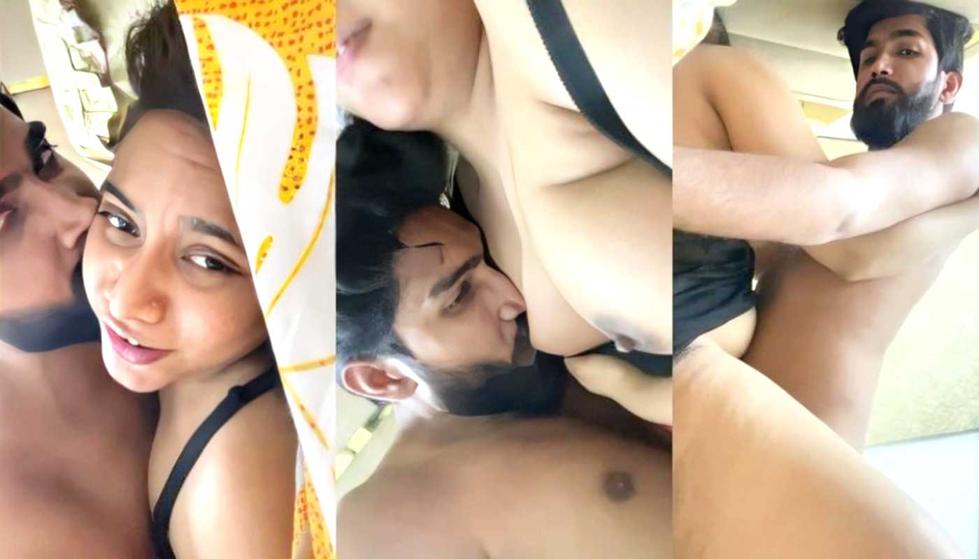 Desi Hot Wife in Black Bra Hard Missionary Fucking - Desi Sex MMS