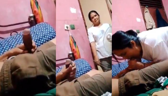 Nepali Horny Bhabhi in White Top Sucking Devarji's Lund