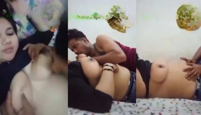 Desi Chubby Bengali BBW Girlfriend Big Boobs Press and Sucking With Song