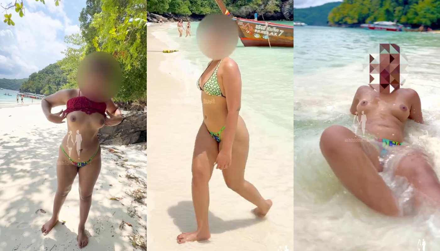 Jaisalmer Sexy Model Smriti Jain Nude Bikini Change in Public Beach Hot App Content