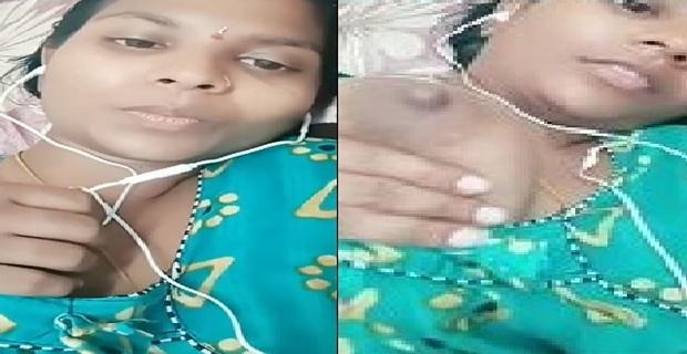 Village Tamil gf nude boob show sex lover sath
