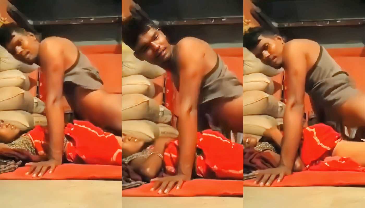 Sexy Bhabhi in Red Saree Missionary Fucked By Her a Worker Who Love Her in Rice Godown