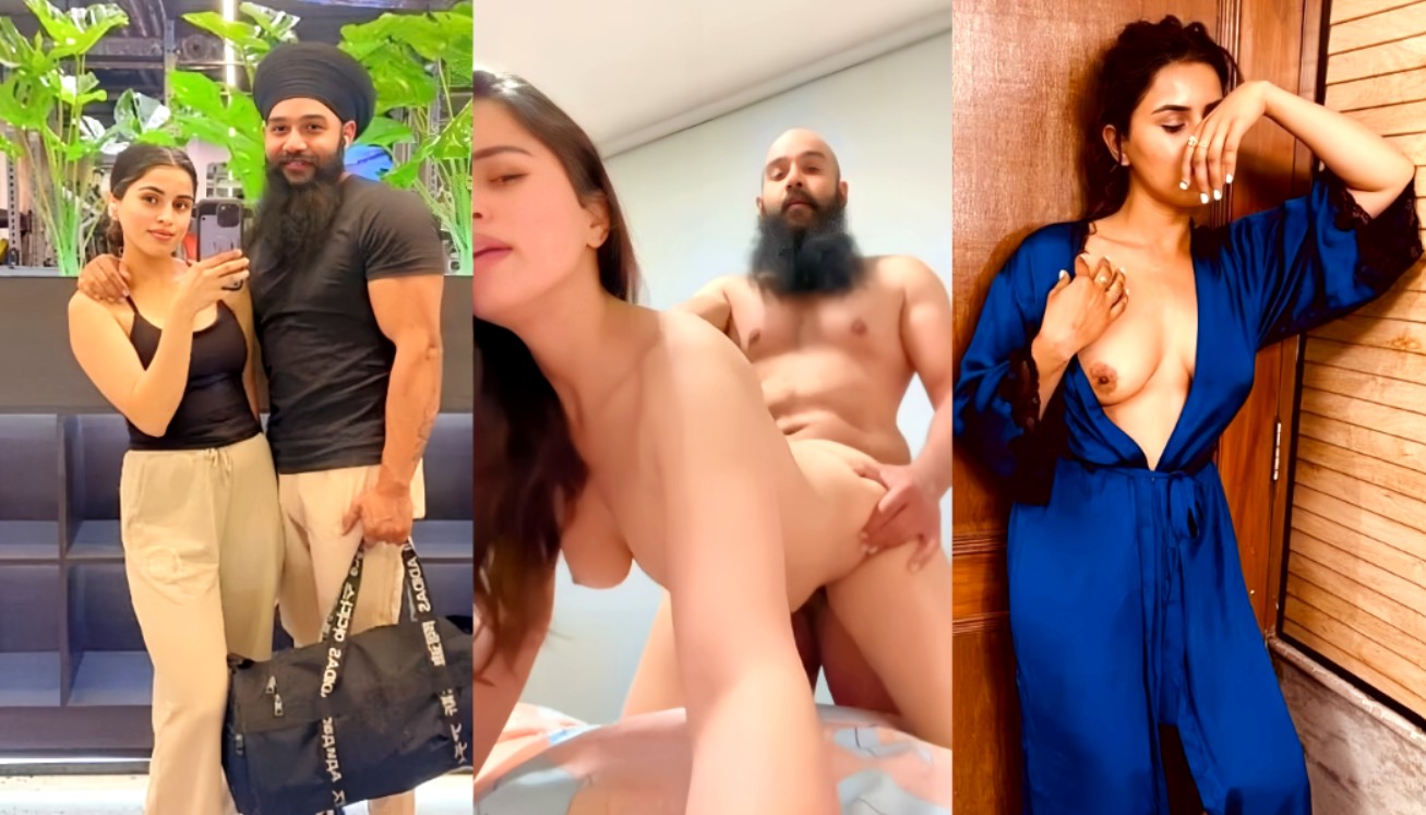 Beautiful Sexy Punjabi Sardarni Tasing Sucking BBC Cock Riding & Hard Doggy Style Fucked 2 Cips