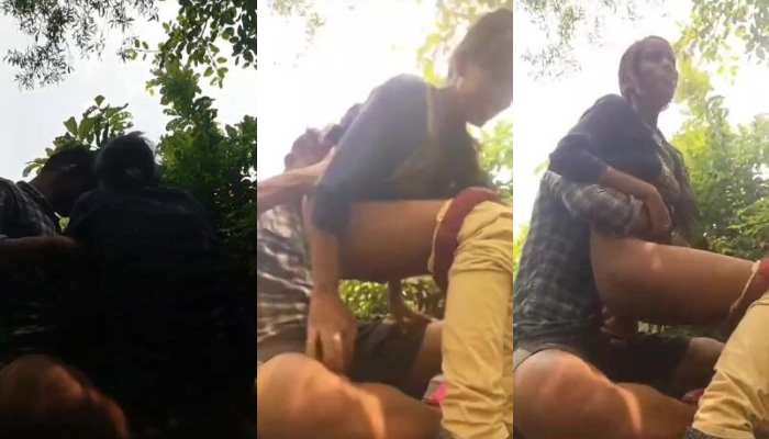 Desi Village Girl in Blue Dress Jungle Cock Riding Desi Sex