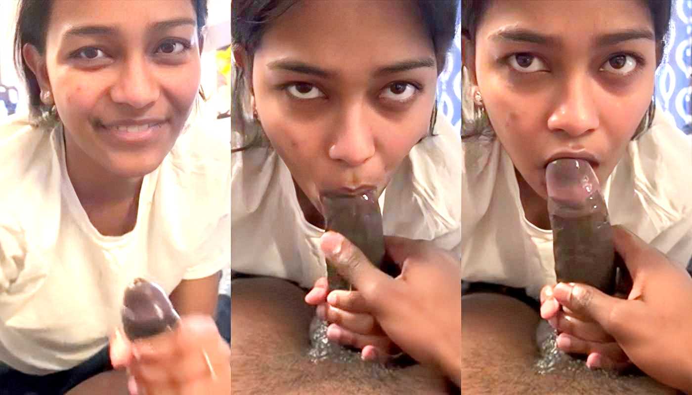 Tamil Cute Girl Sucking Lover Black Cock - Tamil Blowjob Sex