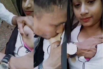 Bengali School Lover Sucking His Girlfriend Boobs
