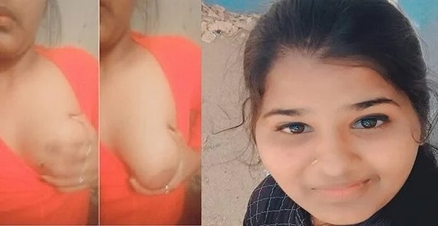 Dehati college girl ka boobs show desi selfie video