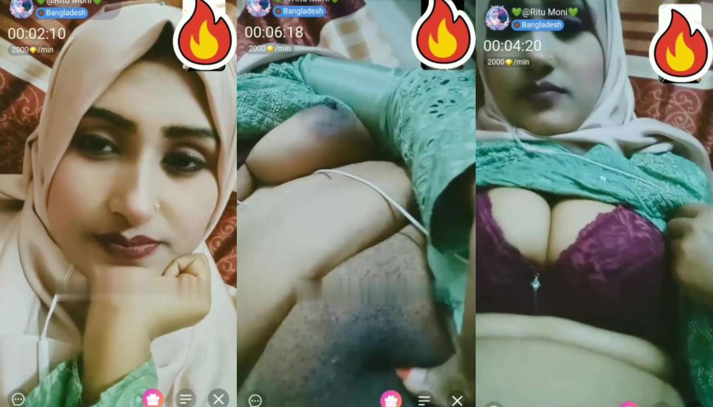 Ritu Moni Showing Boobs & Pussy on Chamet Live with Face