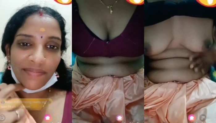 Sumi Dusky Tamil Milf chamet full boobs show