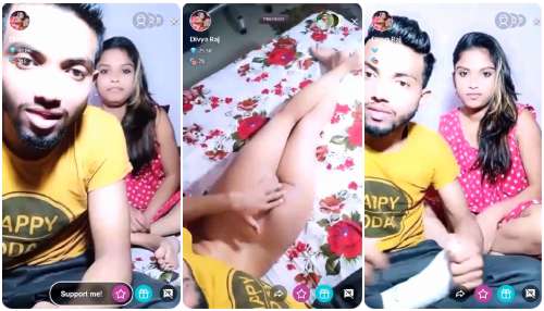Hot Girl Divya Raj on Tango Playing Nude with Lover and BJ