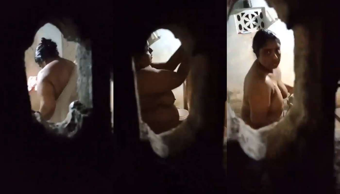 Tamil bhabhi bathing recorded by neighbour