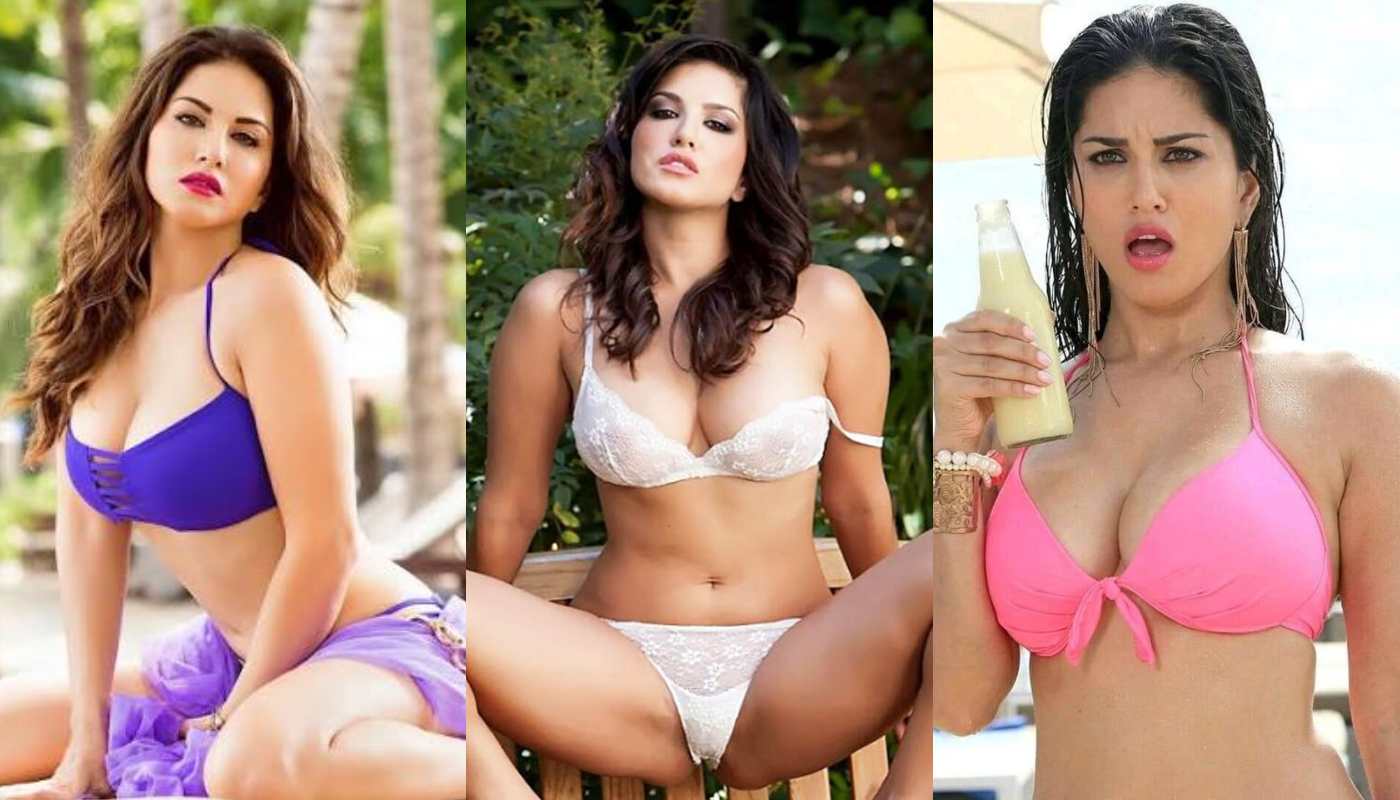 Sunny Leone Old Collection Bikini Nude Show