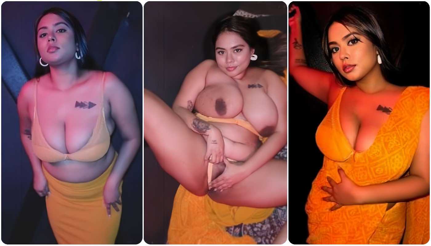 Oasi Das Showing Her Huge Boobs And Stretching Pussy