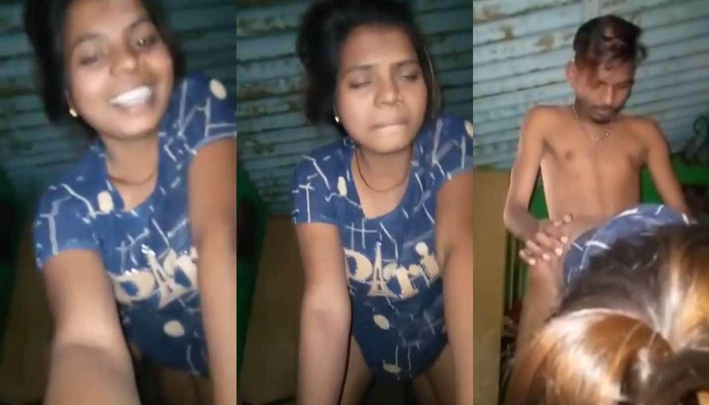 Blue Dress Village Girl Hard Core Doggy Style Fuck