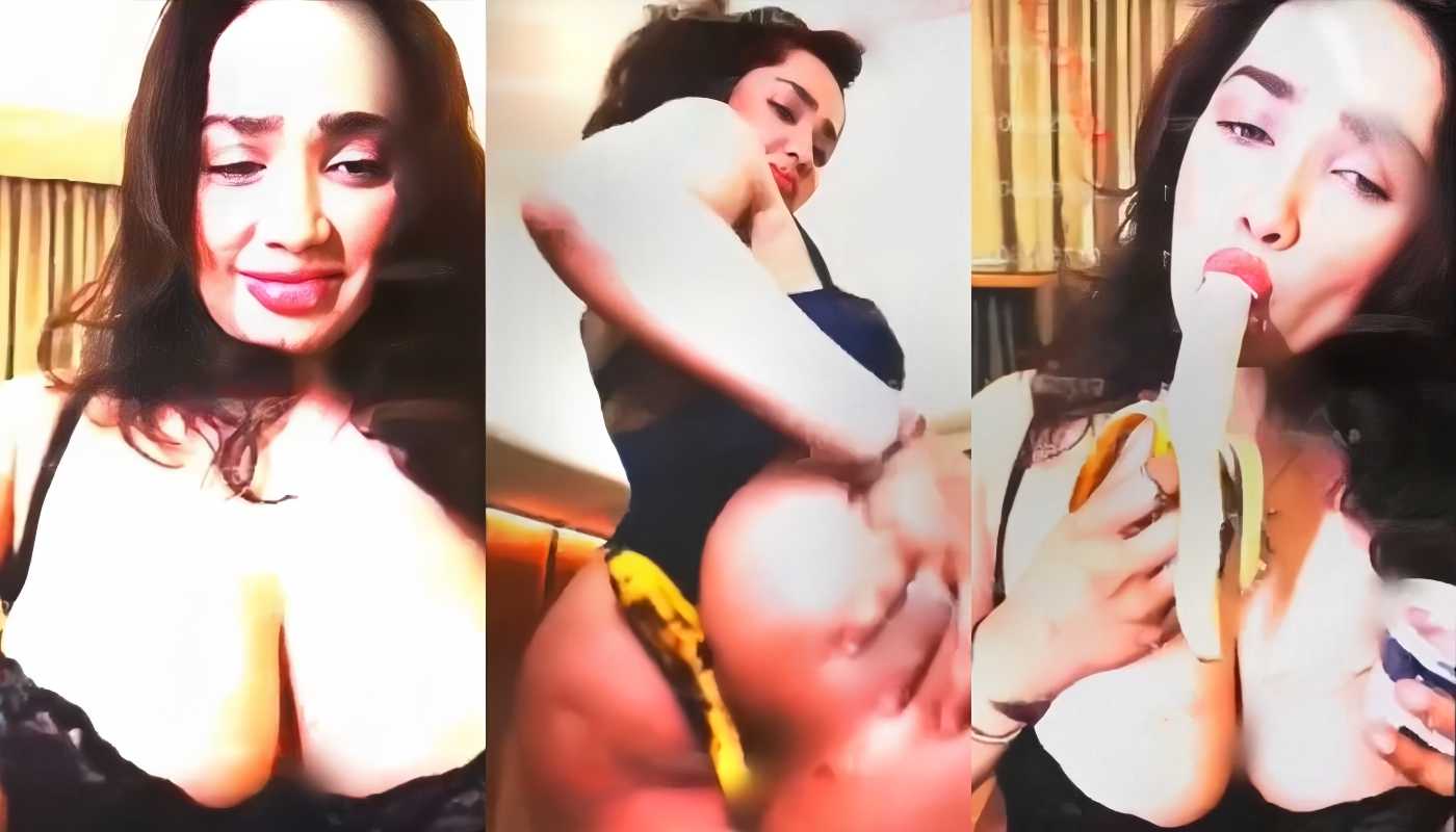 Aditi Mistry Nude Boobs A$$ Expose in Hot Black Lingerie Live Content Part 6
