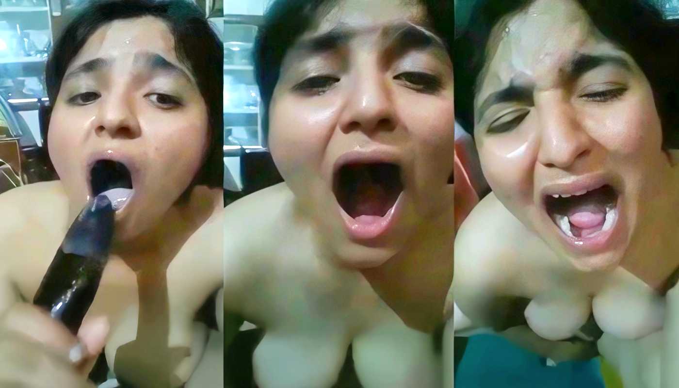 Super Tharki Girlfriend Hard Brinjal Masturbating & Loud Moaning Desi Sex