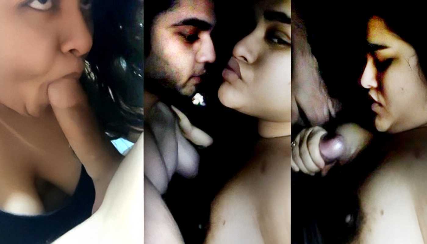 Hot Chubby Wife in Black Sexy Dress Sucking Husband Cock -Slow Hot Fucking Desi Sex