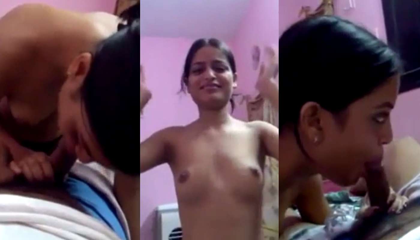 Slim Sexy Girlfriend Sucking Boyfriend Dick Desi Sex MMS