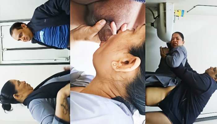 Tharki Office Employee Fucking Colleague in Bathroom Doggy Style